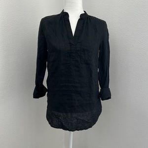 NWT Gap Tops | Gap Linen Popover Tunic Size XS Black | Color: Black | Size: XS